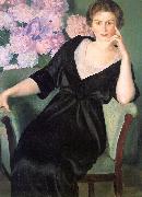 Boris Kustodiev Renee Notgaft oil